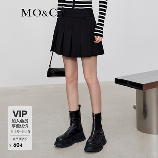 Mo&co. three-dimensional pleated shorts and culottes, a-line shorts, short skirts, casual pants, high-waisted skirts, moan