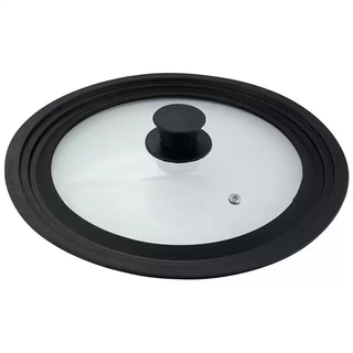 Yusen yizi smart lid silicone 24cm pot lid universal glass lid 26 pot lid household multifunctional japanese 28 pot lid black 283032cm silicone lid-