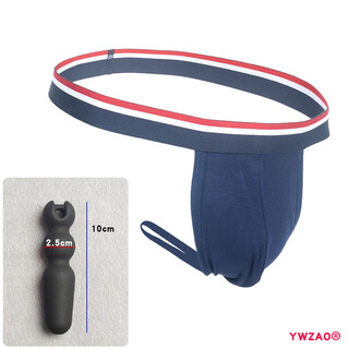Ywzao special men's underwear sexy thong butt plug underwear combination extremely tempting to go out royal blue n18 fingertip (silicone) inch 28-32