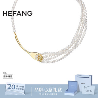 Hefang jewelry tableware pasta necklace clavicle chain silver light luxury high-end birthday gift for girlfriend necklace