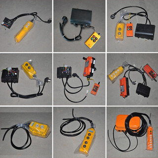 Jinyou electric crane remote control wired switch hoist mini electric hoist driving remote control wireless handle switch 220v two-button wireless remote control note capacitor