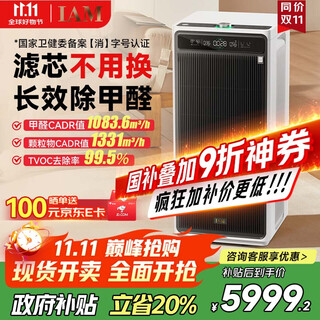 Iam consumable-free air purifier removes formaldehyde, bacteria, influenza virus, allergens, pollen, tvoc, odor, large space, m9pro, first launched with national subsidy