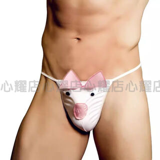 Sexy thong for men, special for couples to have sex, temptation pants, physiological penis, jj set, trendy cute piggy, white cute piggy, one size fits all 80-130jin jin is equal to 0.5kg