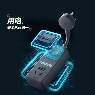 Bull anti-overcharge protection socket automatically shuts off when fully charged/socket board/socket strip/socket strip/terminal strip 1 position gn-d1010