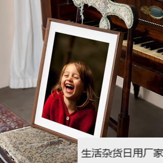 Impression space solid wood photo frame a4a3 wall-mounted wedding photo wash photo frame cross-stitch puzzle frame black walnut a4 inner size 21*29.7cm table + wall hanging