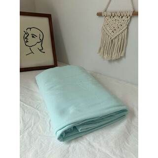 Yusenyi fitted sheets, cotton skin-friendly fitted sheets, baby blue 150x200cm fitted sheet, single piece