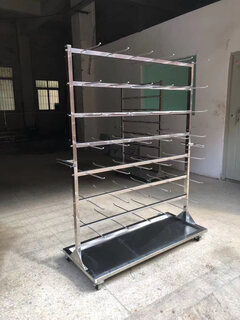 Cypress material thickened st hanging truck stainless steel hanging rack material truck pcb turnover truck spot 84 hanging + base plate 1200*500*1600