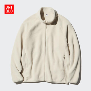 Uniqlo men's and women's polar fleece zipper jacket popular jacket casual warm 469955 460328 469955/30 light beige xl