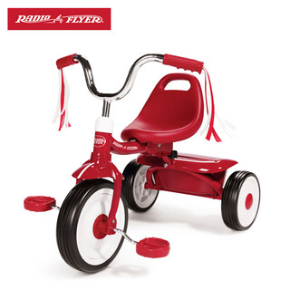 American radioflyer children's tricycle baby 1-2-3 years old folding bicycle bicycle stroller #407 curved handlebar design folding model _1.5-3 years old_height 82