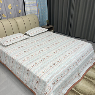 Yonghuanya cotton soft mat six-layer type a cotton crib kindergarten soft mat bed cover comfortable and breathable panda wide edge 100x240cm vertical grain shrinking (about 90x220)