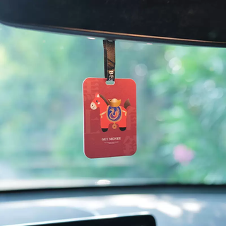 Yusenyi 2026 new year of the horse new year car aromatherapy tablet car pendant car pendant fragrance rearview mirror car interior decoration red horse rich ingot red aromatherapy tablet pendant blue wind chime fragrance 1g
