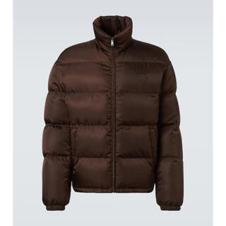 Prada luxury men's re nylon down jacket brown 20 | xl
