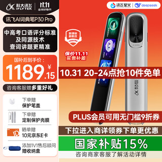 科大讯飞AI词典笔P30 Pro【国家补贴】英语点读笔学习机 英语翻译神器 幼小初高全年龄适用翻译笔