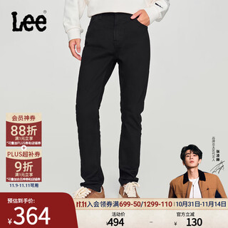Lee zhang linghe endorses the same 709 slim tapered black men's jeans in the mall, casual and slim, trendy black (pants length 29) 32