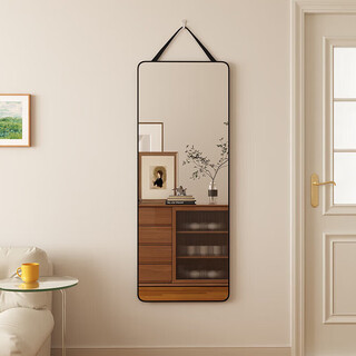 千禧华府全身镜贴墙壁挂式挂墙穿衣镜家用试衣镜卧室宿舍试衣镜子30*120白