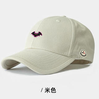 Meng mouth piano new style baseball cap for men and women fashionable and versatile sun shade and peaked cap student warm and casual hat beige adjustable
