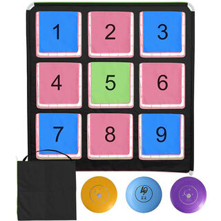 Yujing 2025 new jiugongge training net outdoor competition throwing frisbee parent-child play internet celebrity same style equipment 1.6m*1.5m black