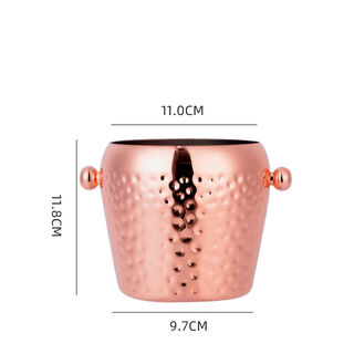 Fantasy ice bucket bar eared round champagne bucket ice beer rose gold ice red wine barrel 1 liter pendant rose gold