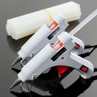Zekaiwei hot melt glue gun household glue gun handmade universal glue strip children's small hot melt gun glue stick glue ivory white 26 styles 20w exclusive glue gun contains 5 glue sticks