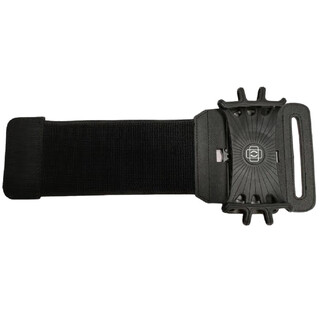 The shopkeeper recommends driving mobile phone arm bag rotatable silicone wrist strap arm strap sports fitness wrist bag new style black