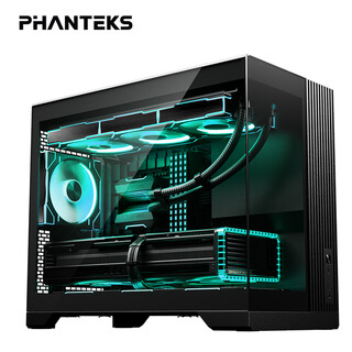 PHANTEKS追风者XT V3小清风MATX黑海景房钢化玻璃台式电脑桌面小机箱(360水冷位/7风扇位Type-C 20Gb) 