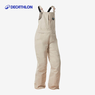 Decathlon (decathlon) parent-child ski pants children's suspenders one-piece snow pants waterproof and warm easy to put on and take off autumn and winter kidk children's model snow mountain white one size fits all 6 years old