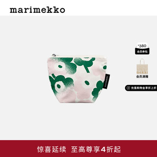 Marimekko gift unikko print marimekko early autumn fashion clutch bag off-white, light pink, green