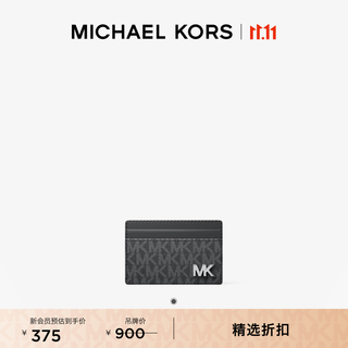 Michael kors mk gifting men's presbyopic short card holder black 001 ns