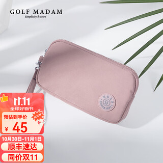 Golf (golf) women's small fresh clutch bag, lightweight and large-capacity clutch bag, trendy and fashionable female zipper clutch bag gift for girlfriend, millennial pink