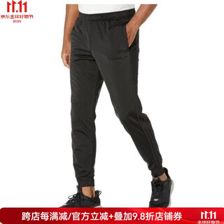 Adidas (adidas) men's pants sweatpants jogging pants straight pants knitted trousers three-bar training pants spring and autumn 9192828 black/black black m (suitable for waist circumference 81-88cm)