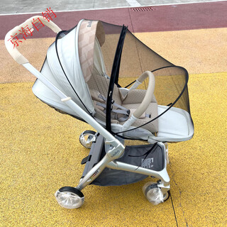Stroller mosquito net full-cover universal baby walking artifact anti-mosquito cover encrypted mesh stroller accessories stroller mosquito net black