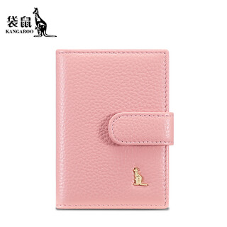 Kangaroo (daishu) card holder women's large capacity silver card holder 2026 new women's id storage bag pink card holder sakura pink-22 card slots large capacity.
