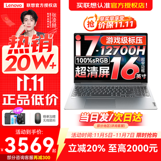 Lenovo xiaoxin 16/xiaoxin pro16gt ai yuanqi 2025 new product optional subsidy high-performance thin and light laptop student portable office notebook standard pressure core 12th generation i7 16g 512g pro16 national supplement 16-inch large screen