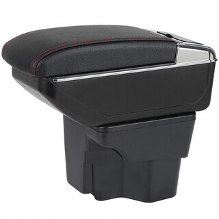 Shunike 2010 ~ 2016 kia k2 armrest box old k2 special car armrest box 13 models 15 models k2 storage box double layer telescopic black (double layer - telescopic - no usb 2010 ~ 16 kia k2