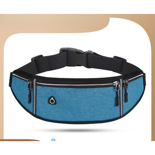 Sports waist bag, running mobile phone, outdoor multi-functional storage bag for men and women, water belt, equipment arm bag, upgraded blue, universal for mobile phones without water bottle compartment