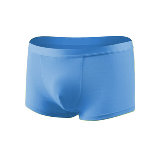 Children's underwear, boys' pure cotton boxer shorts, boys' boxer briefs, teenagers' student shorts, ice blue 55 l (100/)