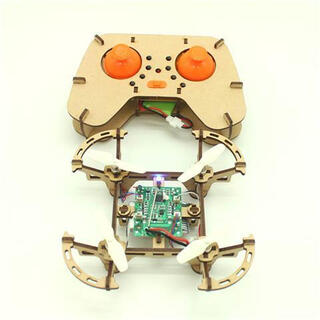 Jiuyao model aircraft diy materials drone scientific handmade children's quadcopter model experimental set remote control the whole set of aircraft has variable height + graffiti color official standard configuration