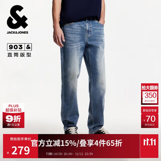 Jack&jones autumn new fashion trend versatile casual high elastic cool straight men's jeans 225332153