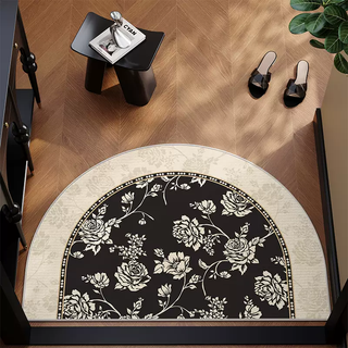 Yusenyi french high-end semi-circular entrance door floor mats for home entrance door mats are stain-resistant and resistant to dirt. please stay tuned for new products 1 120cmx180cm (strongly anti-slip and firmly attached to the floor)