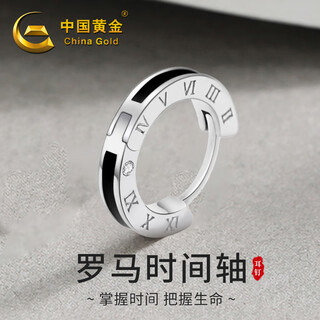 China gold s925 silver roman timeline stud earrings men's trendy fashion single earring practical birthday gift for boyfriend roman timeline earrings brand gift box display