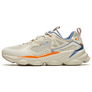 斐乐（FILA）Skipper 舒适 织物革 低帮跑步鞋 男款 燕麦色 默认 40.5