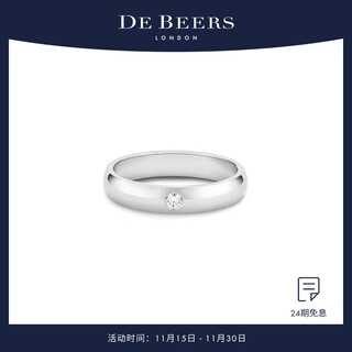 De beers db classic platinum single diamond ring couple ring 4mm platinum single diamond ring couple ring 4mm 59