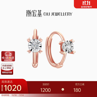 Trendy acer diamond 18k gold rose gold earrings birthday gift women's style to jane eek32204133 focus