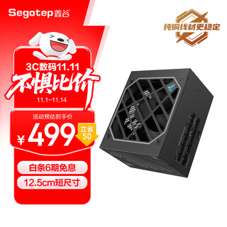 鑫谷（segotep）数智DM-850G双金牌全模数字电源（12.5cm短尺寸/全日系电容/风扇自定义/ATX3+/10年保/额定850W）