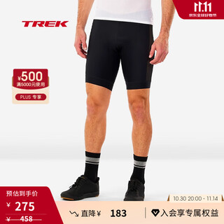 Trek troslo lightweight, breathable, cushioning, comfortable and eco-friendly mountain biking lining shorts, black m