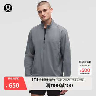 Lululemon丨zeroed in men's sports jacket quick-drying wicking lm3fgxs sun gray m