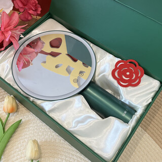 Souvenir gift with light makeup mirror led smart desktop mirror birthday gift wedding company gift green smart mirror + gift box + 5x mirror + shopping bag
