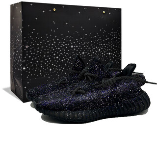 Adidas (adidas) custom sneakers originalsyeezy stars-starry sky fabric jinling chaochuang galaxy bright galaxy black 42.5