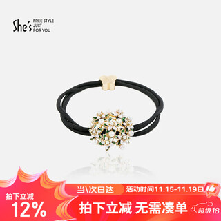 She s akiko gardenia flower contrast color dripping oil rubber band hair rope small fresh hair circle headband birthday gift for girlfriend