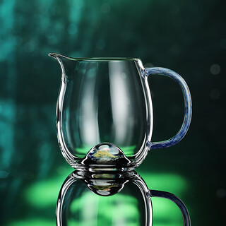 Grainware lan yu xinghai chengran tea sea starry sky opal stone bottom beads high-end handmade tea distributor tea set 310ml-xingyueye